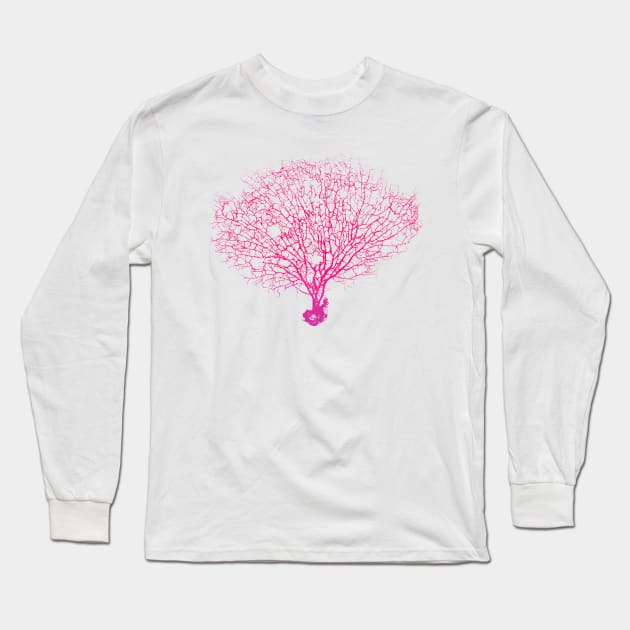 Colorful Coral Long Sleeve T-Shirt by SWON Design